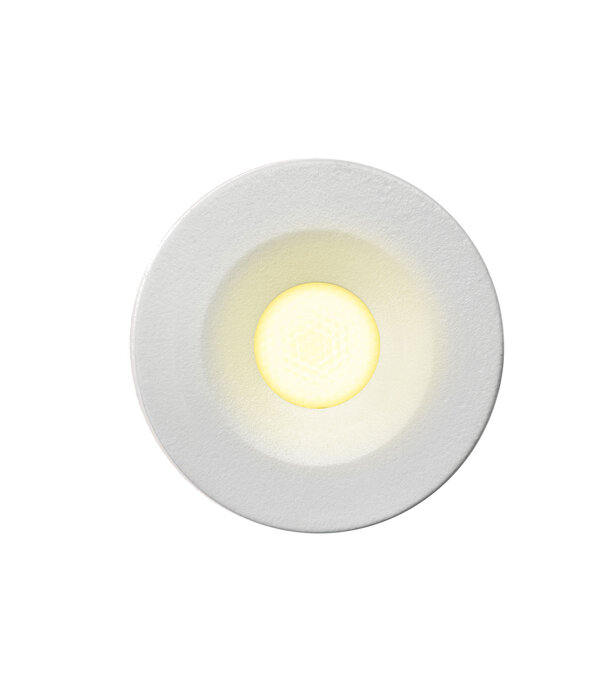 ED-10105 Led recessed spotlight mini, IP67, warm white, round, white, 28mm