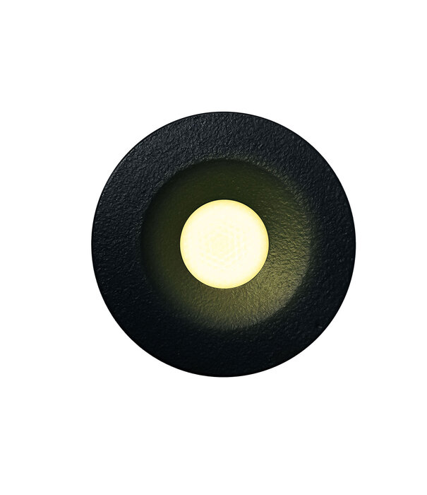 ED-10106 Led-Einbaustrahler mini, IP67, warmweiß, rund, schwarz, 28mm