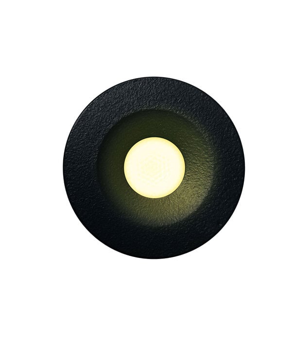 ED-10106 Led recessed spotlight mini, IP67, warm white, round, black, 28mm