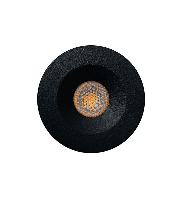 ED-10106 Led-Einbaustrahler mini, IP67, warmweiß, rund, schwarz, 28mm