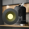 ED-10107 Led inbouwspot mini, IP67, warm wit, rond, antraciet, 28mm
