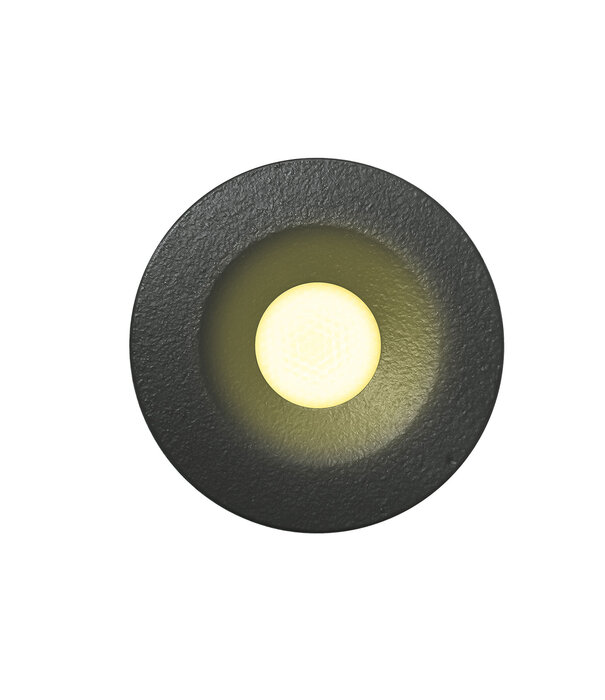 ED-10107 Mini spot encastré à LED, IP67, blanc chaud, rond, anthracite, 28mm