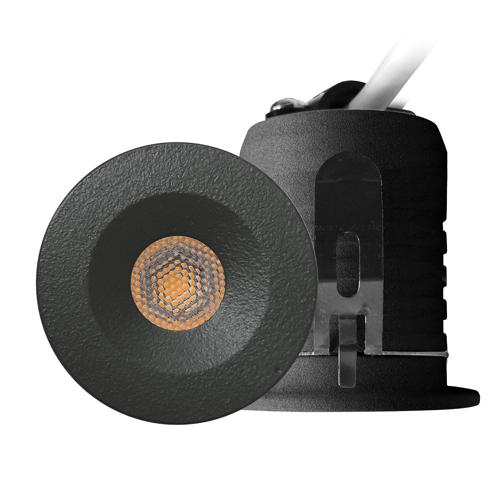 ED-10107 Led recessed spotlight mini, IP67, warm white, round, anthracite, 28mm