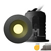 ED-10107 Led inbouwspot mini, IP67, warm wit, rond, antraciet, 28mm
