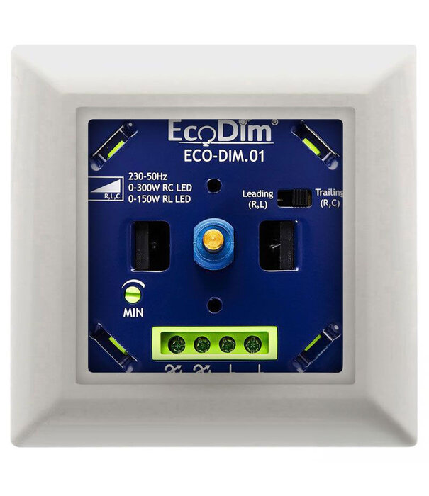 ED-10002 Dimmerknopf inkl. Zentralplatte und Rahmen