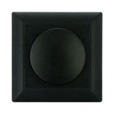 ED-10002B Dimmerknop incl. centraalplaat en raamwerk zwart