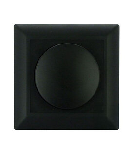 ED-10002B Bouton de variateur avec plaque centrale et cadre noir