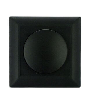 ED-10002B Dimmerknop incl. centraalplaat en raamwerk zwart