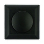 ED-10002B Dimmerknop incl. centraalplaat en raamwerk zwart