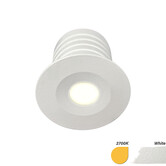 ED-10105 Led-Einbaustrahler mini, IP67, warmweiß, rund, weiß, 28mm