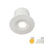 ED-10105 Led-Einbaustrahler mini, IP67, warmweiß, rund, weiß, 28mm