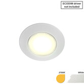 ED-10044 Spot à led pour meubles, petit encastré IP54 blanc chaud, rond, blanc, 55mm
