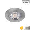 ED-10045 Spot à led pour meubles, petit encastré IP54 blanc chaud, rond, nickel brossé, 55mm