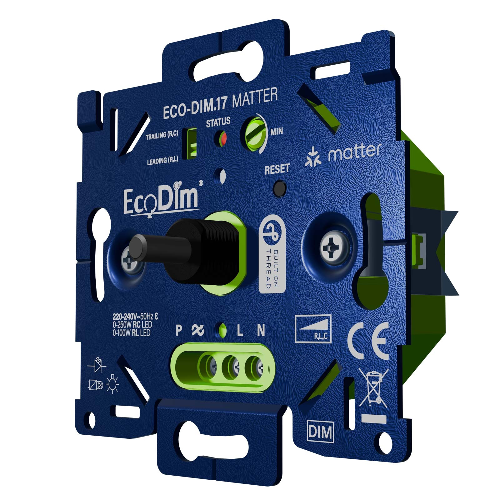 ECO-DIM.17 Led dimmer Matter pressure/turn 0-250W (RLC)