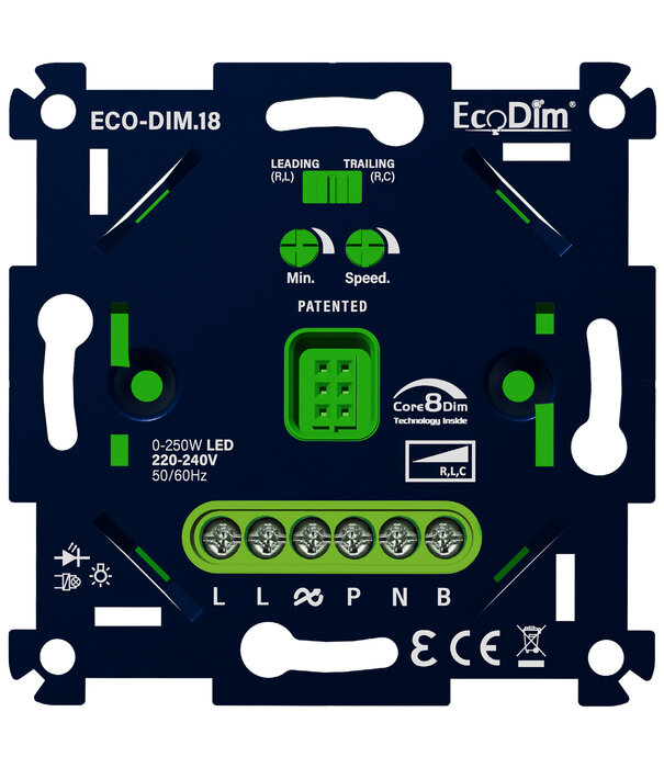 ECO-DIM.18 LED-Tastdimmer 0-250W (RLC)