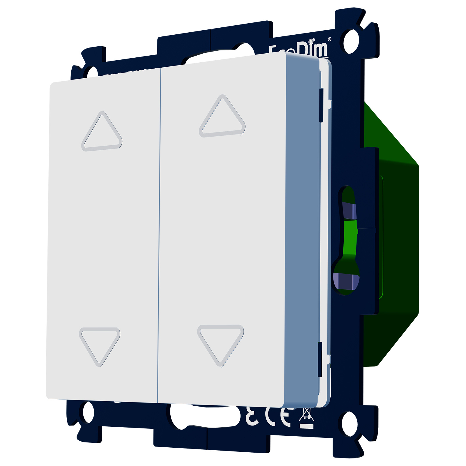 ECO-DIM.19 LED touch / push dimmer duo 2x 0-200W (RLC)
