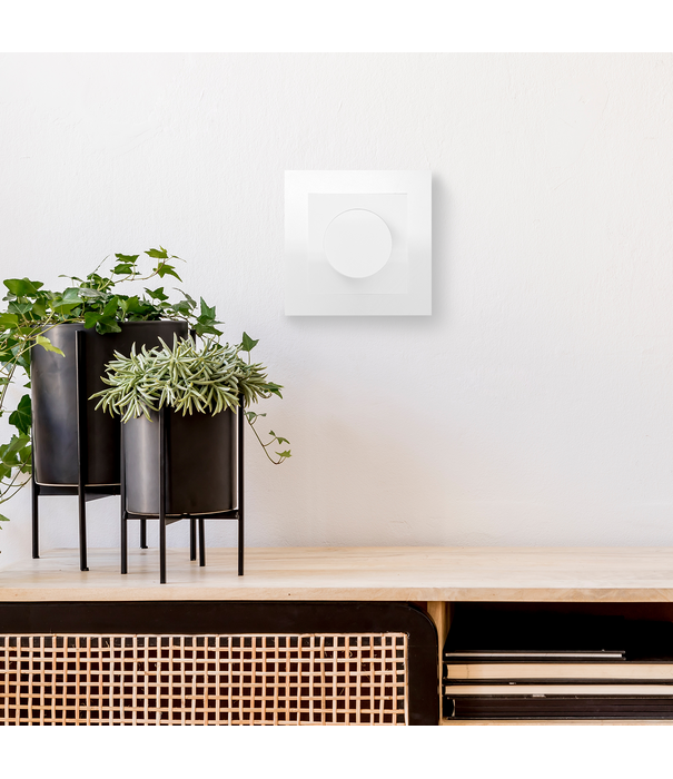 ED-01003 Surface-mounted box including cover frame and dimmer knob white