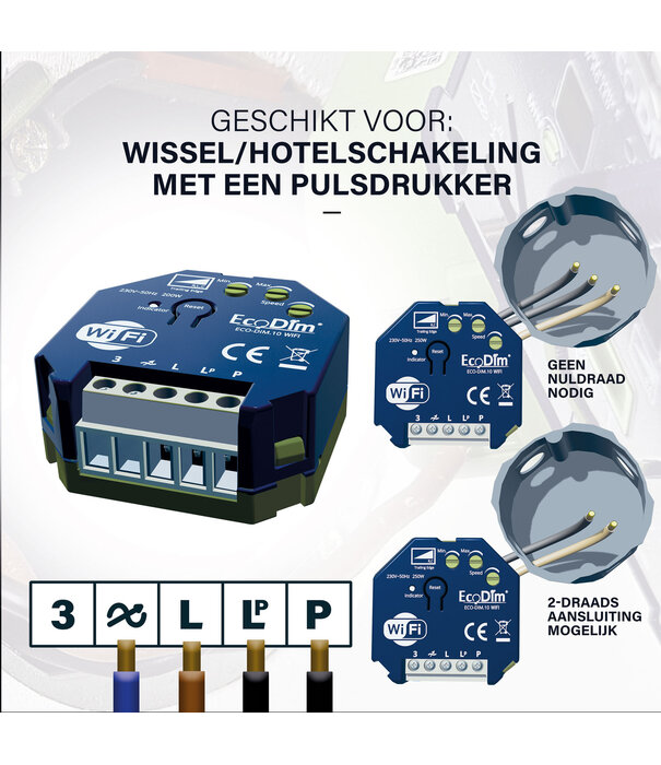 ECO-DIM.10 WiFi LED-Dimmer-Modul 250W