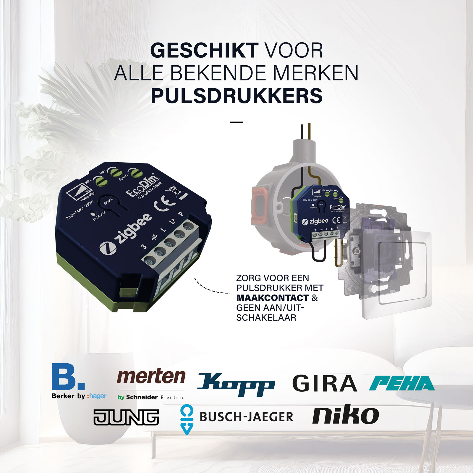 ECO-DIM.10 Zigbee led dimmer module 250W