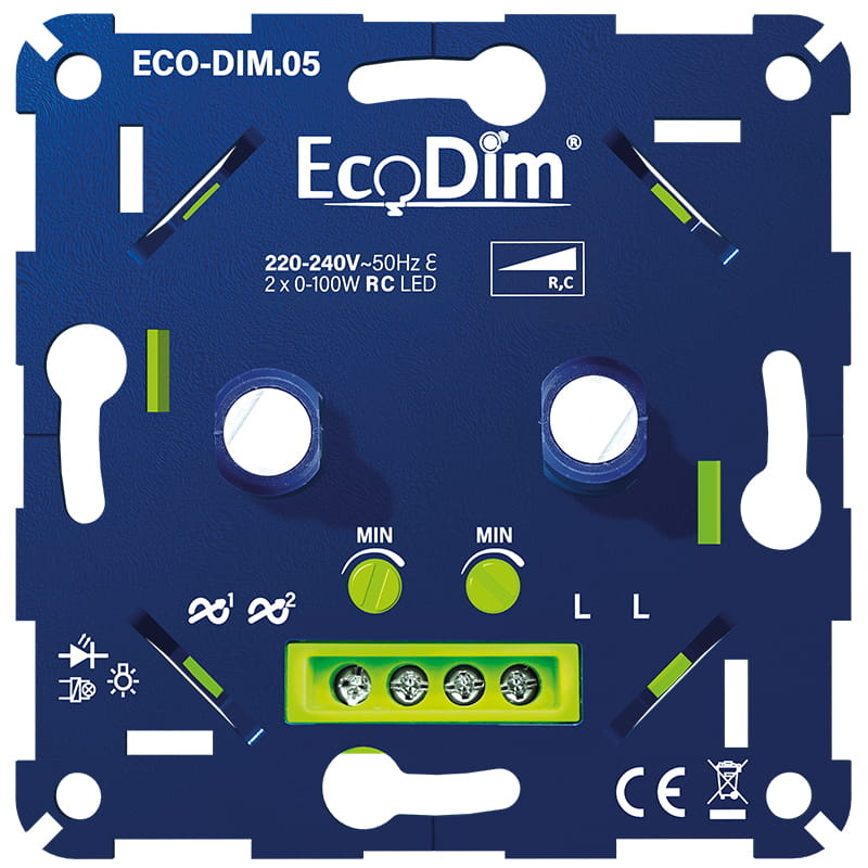 ECO-DIM.05 Led dimmer duo 2x 0-100W (RC)