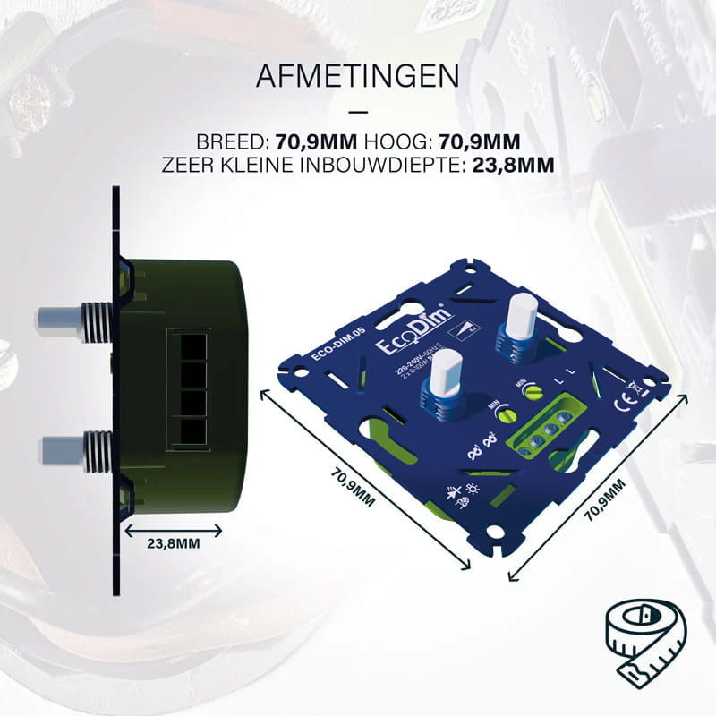 ECO-DIM.05 Led dimmer duo 2x 0-100W (RC)