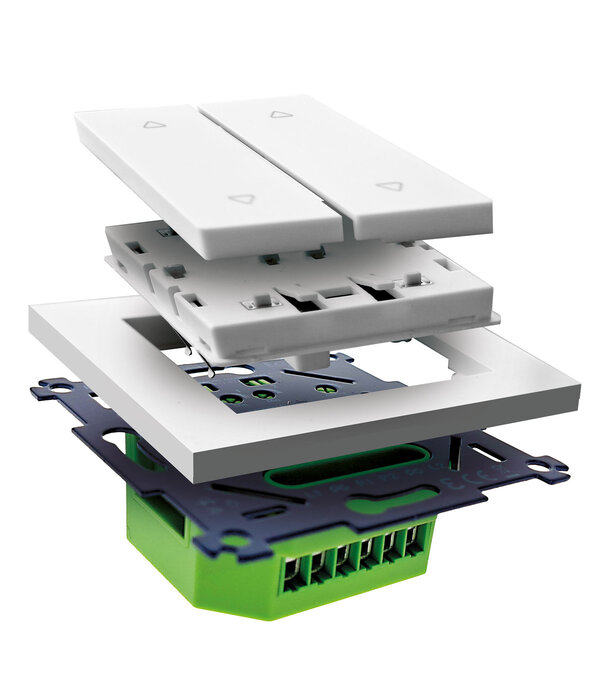 ECO-DIM.19 LED touch / push dimmer duo 2x 0-200W (RLC)