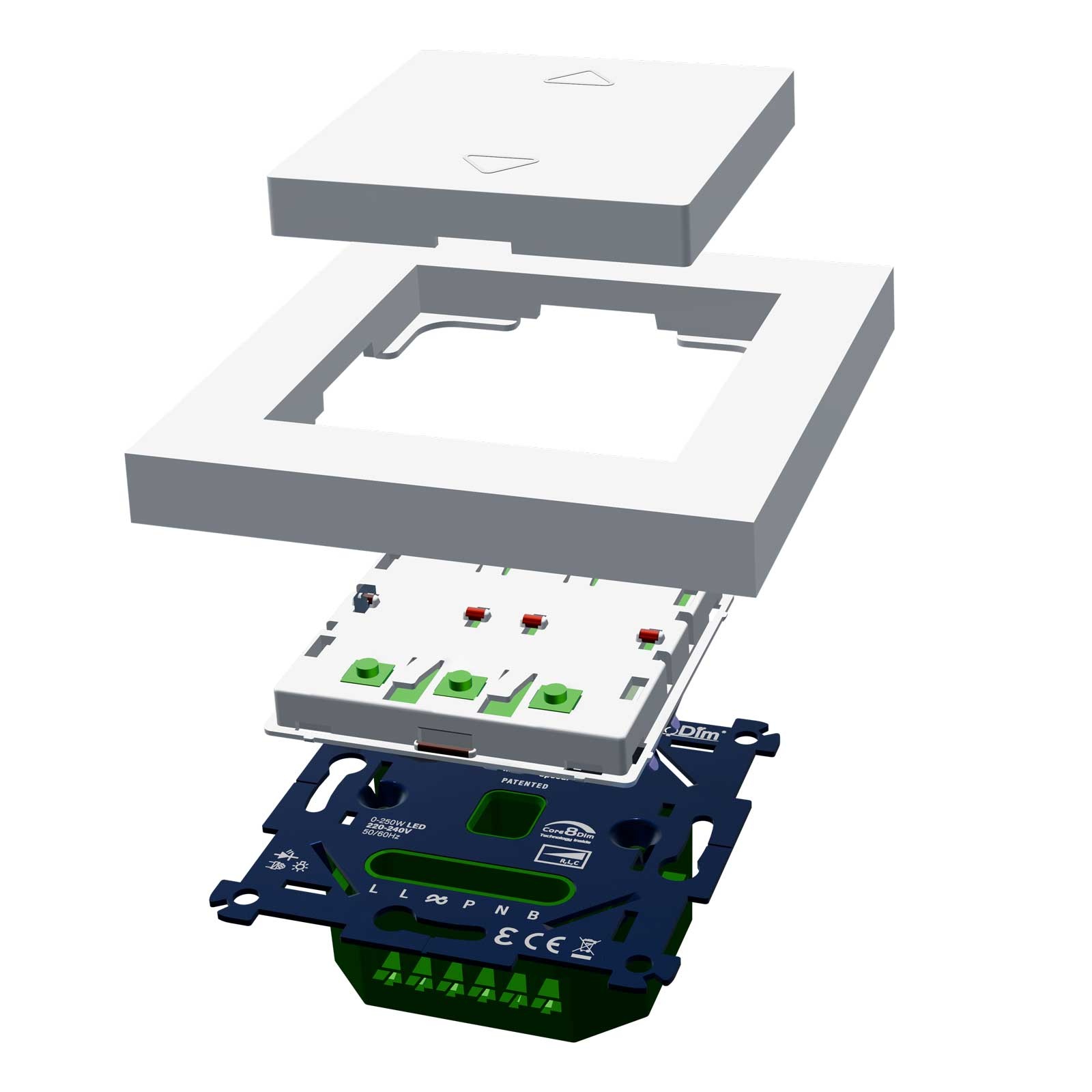 ECO-DIM.20 Nevenunit voor tastdimmer / pulsdrukker