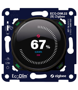 ECO-DIM.22 (B) Display-Dimmer Zigbee schwarz 250 W (RC)
