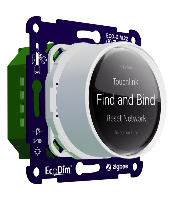 ECO-DIM.22 (W) Display-Dimmer Zigbee weiß 250 W (RC)