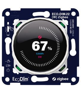 ECO-DIM.22 (W) Display-Dimmer Zigbee weiß 250 W (RC)