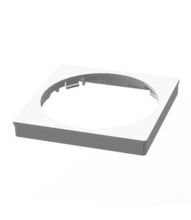 ED-01007 Plaque centrale ECO-DIM.22 blanche adaptée au cadre JUNG