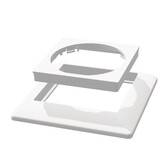 ED-01008 Zentralplatte und Rahmen für ECO-DIM.22 weiß