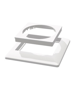 ED-01008 Central plate and frame for ECO-DIM.22 white