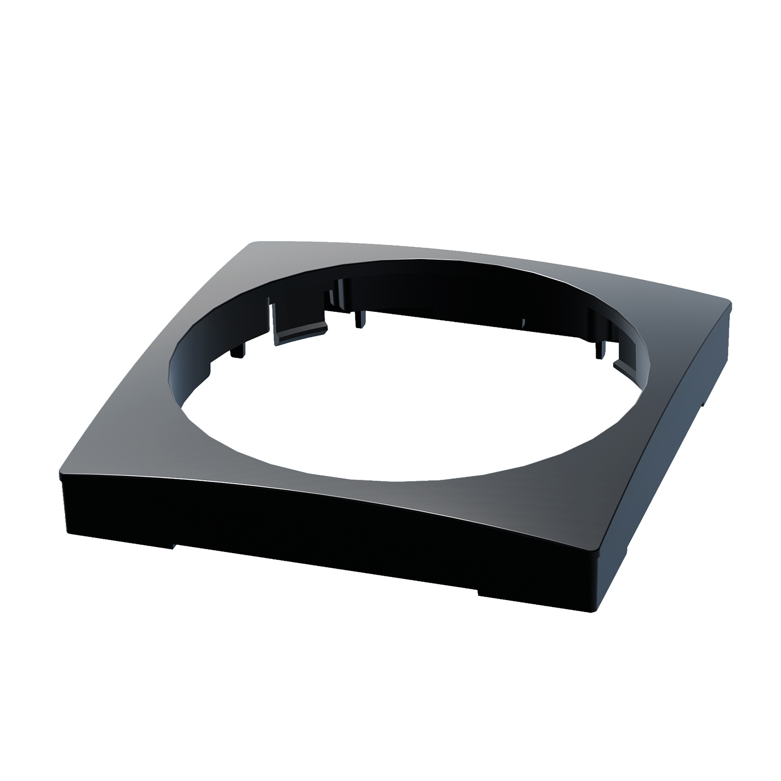 ED-01009 Plaque centrale ECO-DIM.22 noire adaptée au cadre Busch-Jaeger Balance SI