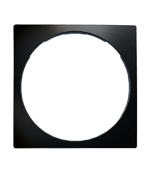 ED-01009 Plaque centrale ECO-DIM.22 noire adaptée au cadre Busch-Jaeger Balance SI