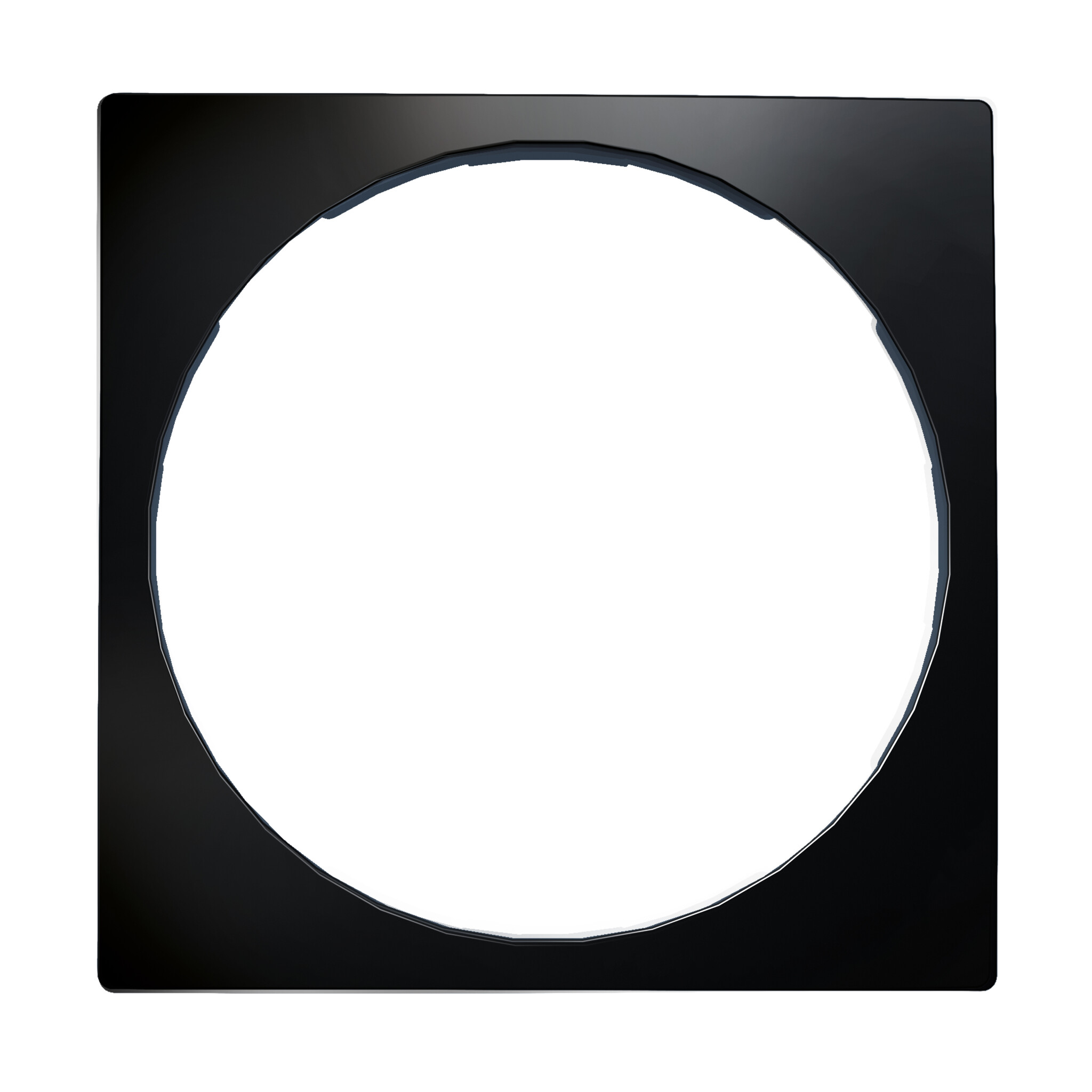 ED-01009 Plaque centrale ECO-DIM.22 noire adaptée au cadre Busch-Jaeger Balance SI