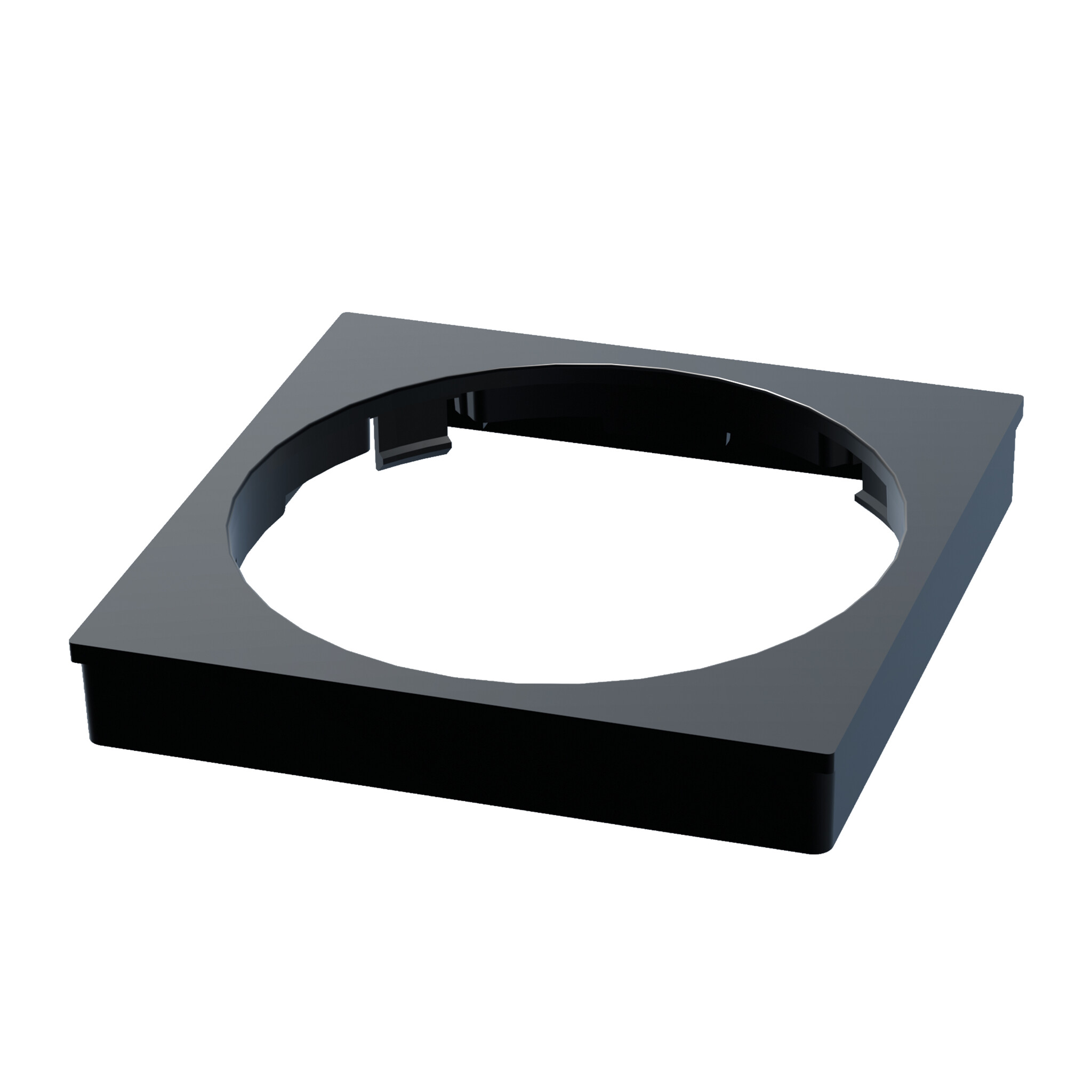 ED-01010 Plaque centrale ECO-DIM.22 noire adaptée au cadre GIRA