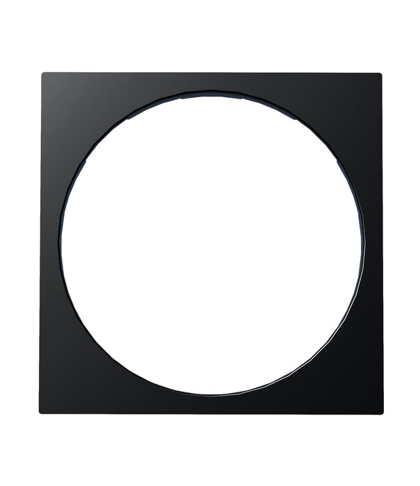 ED-01010 Plaque centrale ECO-DIM.22 noire adaptée au cadre GIRA