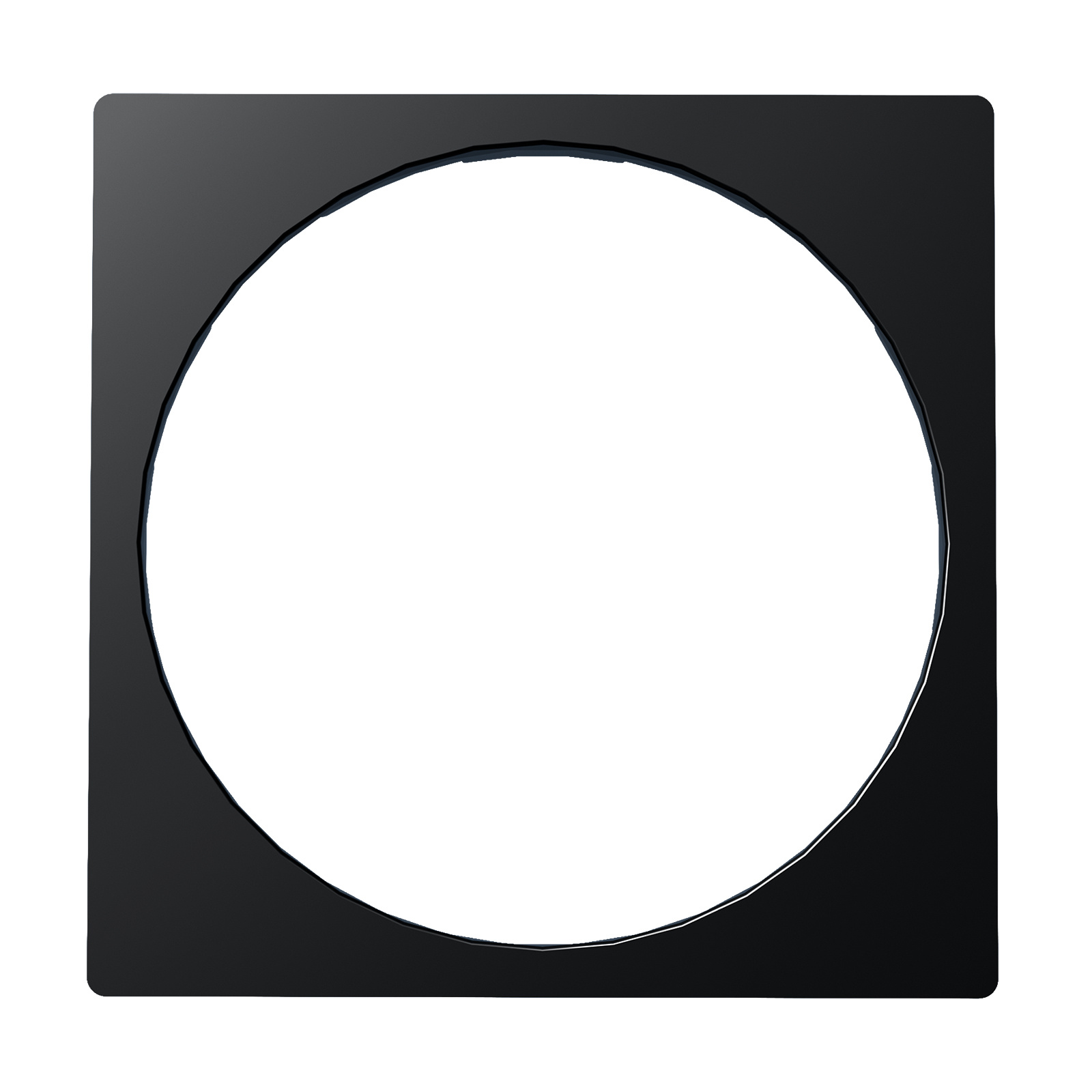 ED-01011 Plaque centrale ECO-DIM.22 noire adaptée au cadre JUNG