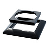 ED-01012 Zentralplatte und Rahmen für ECO-DIM.22 schwarz