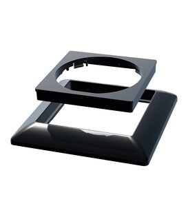 ED-01012 Zentralplatte und Rahmen für ECO-DIM.22 schwarz