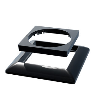 ED-01012 Central plate and frame for ECO-DIM.22 black