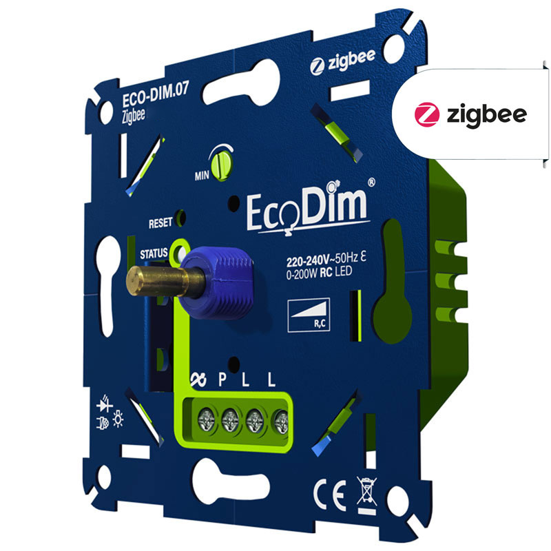 ECO-DIM.07 Led dimmer Zigbee Basic druk/draai 0-200W