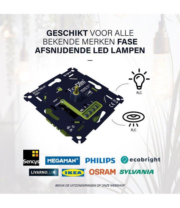 ECO-DIM.07 Led dimmer Zigbee push/turn 0-200W