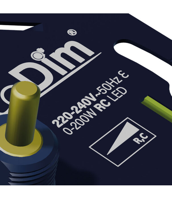 ECO-DIM.07 Led-Dimmer Zigbee drücken/drehen 0-200W