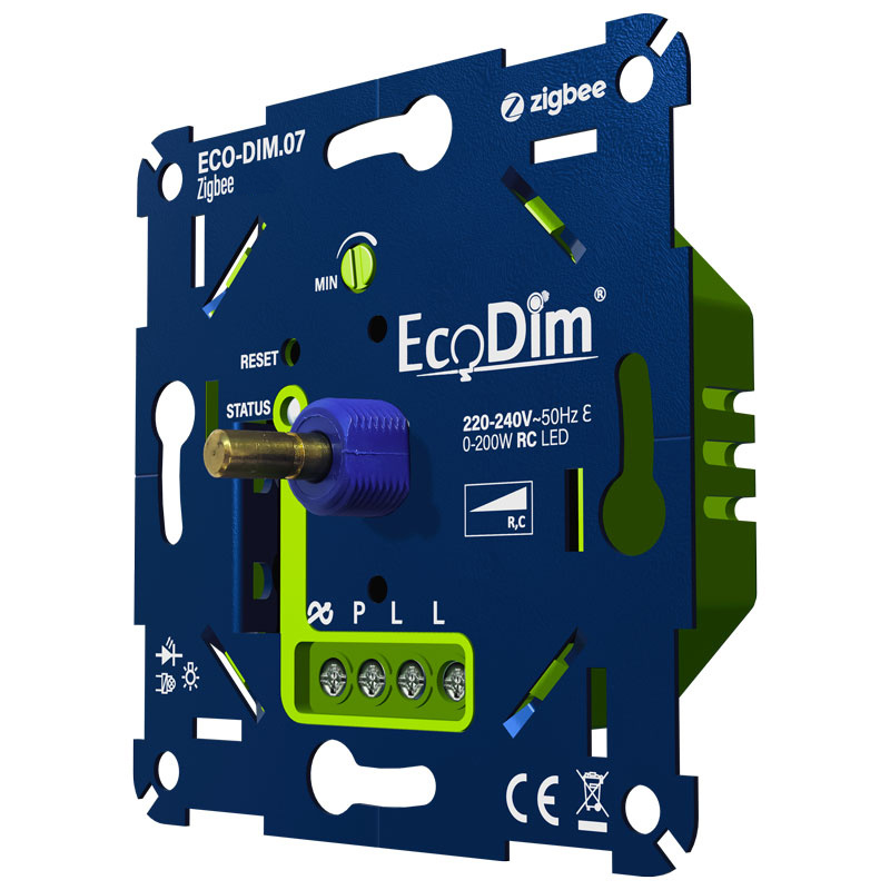 ECO-DIM.07 Led dimmer Zigbee druk/draai 0-200W