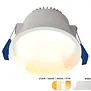 ED-10096 Spot encastré à LED approfondi IP54, CCT 2700K/3000K/4000K/DTW, rond, blanc, 90mm