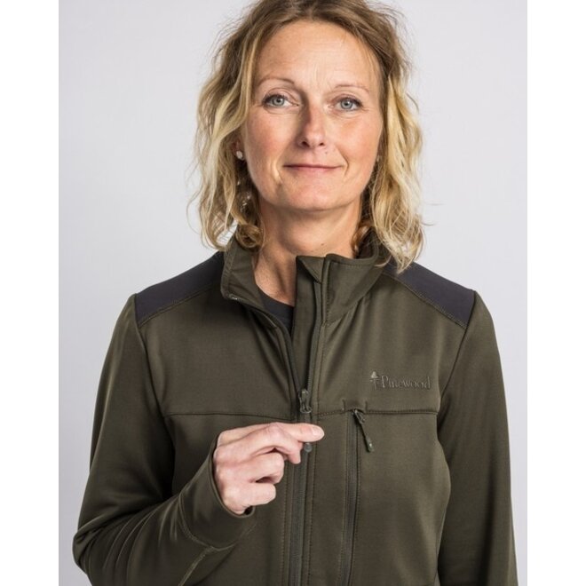 Abisko Po- Womener Fleece Jacket - Women - Moss Green