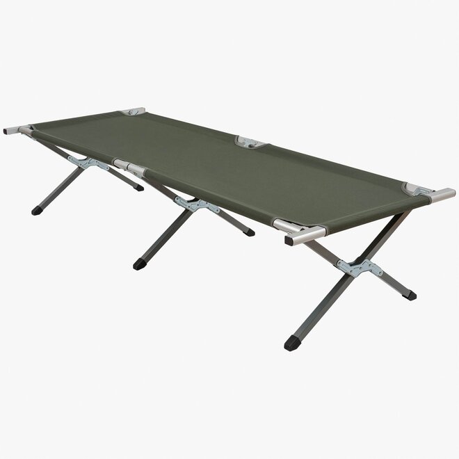 Aluminium Camp Bed - Green