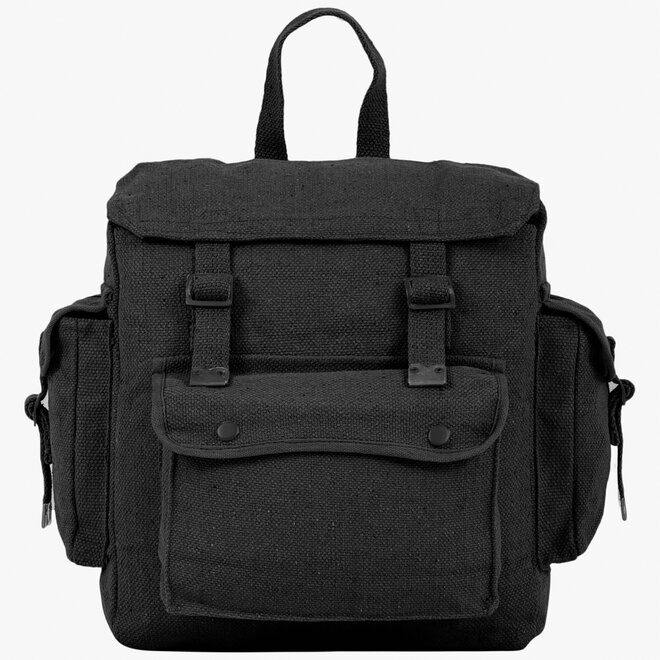 Large Web Backpack - Pocketed - Black